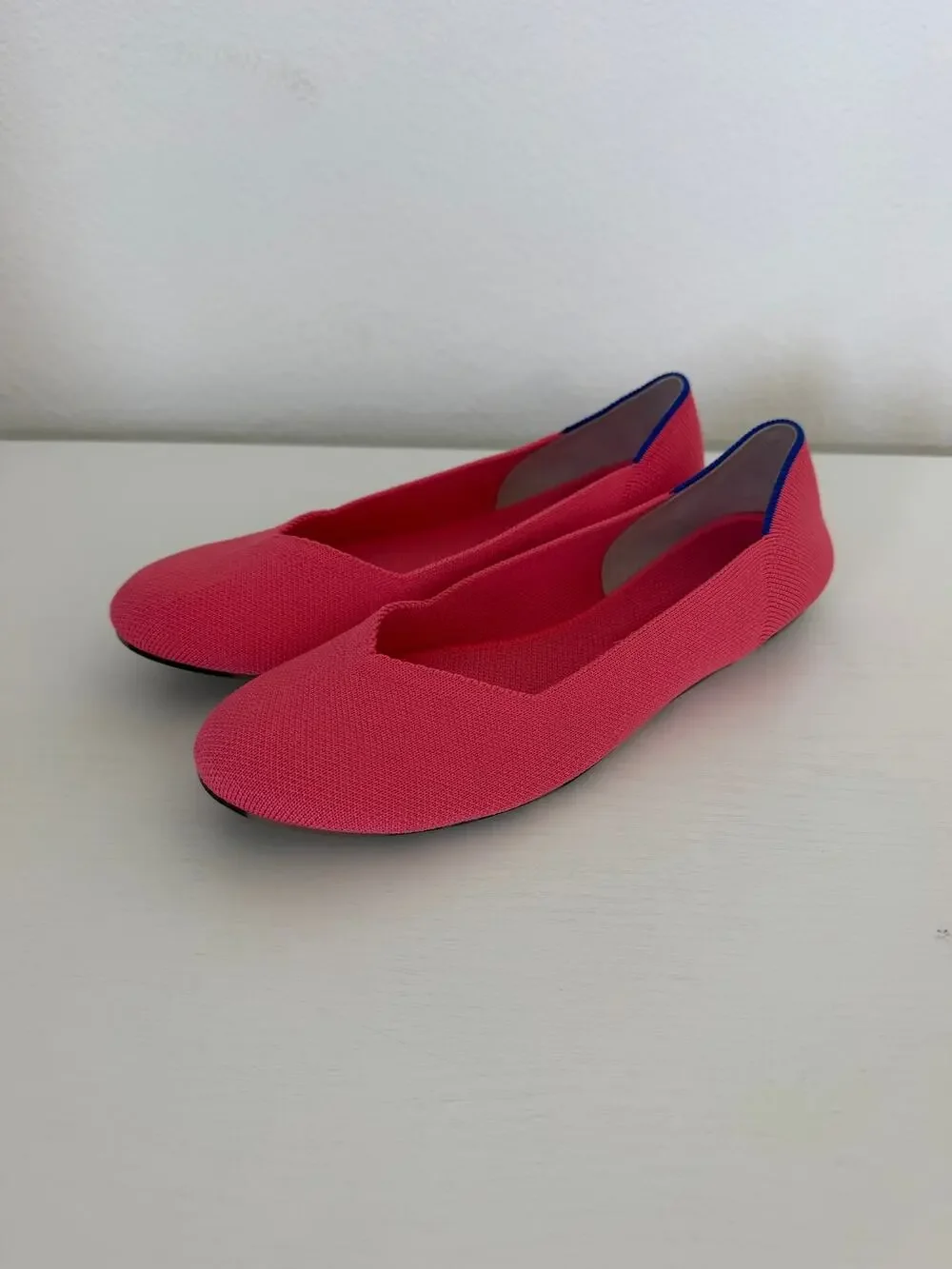 Rothys Womens The Flat Round Toe Flats Shoes Size 9 Hot Pink